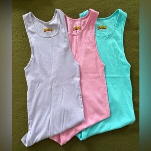 Set of 3 Get Better Today tanks, Men’s L, NWOT